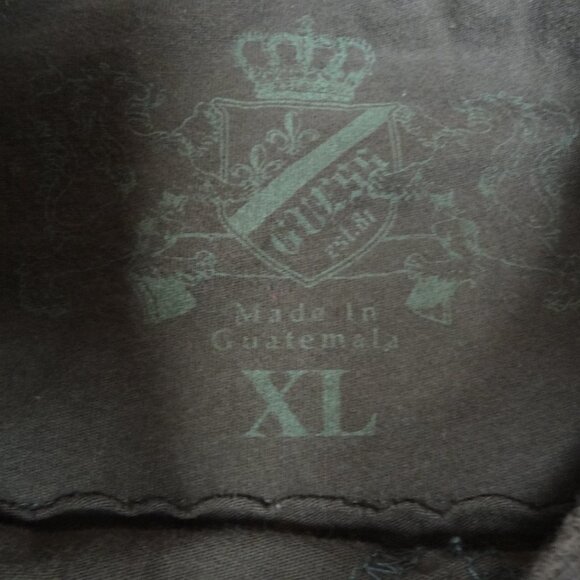 GUESS LIVE FOR GLORY - XL GREEN MENS T-SHIRT L340 - Picture 4 of 4